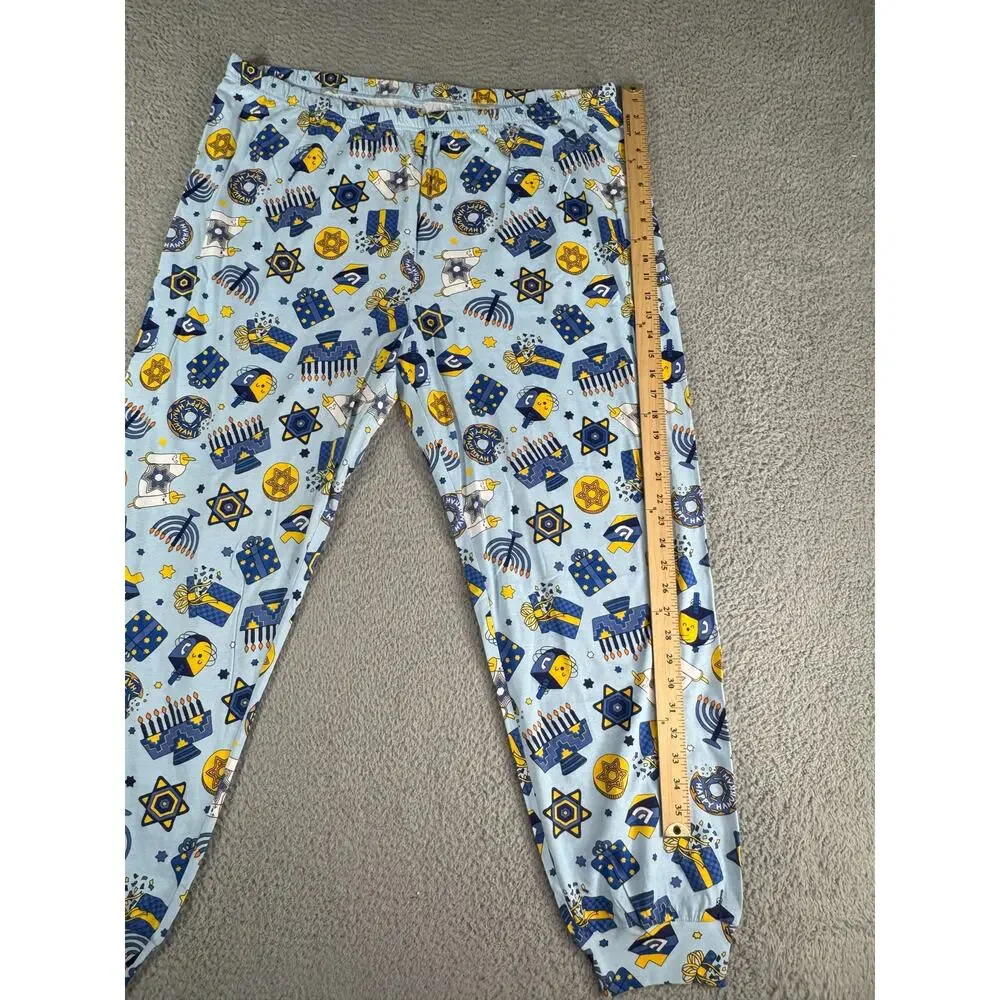 PJ Place Pajama Set Womens XXL 2XL Jewish Hanukkah Sleepwear Loungewear 2-Pc NWT